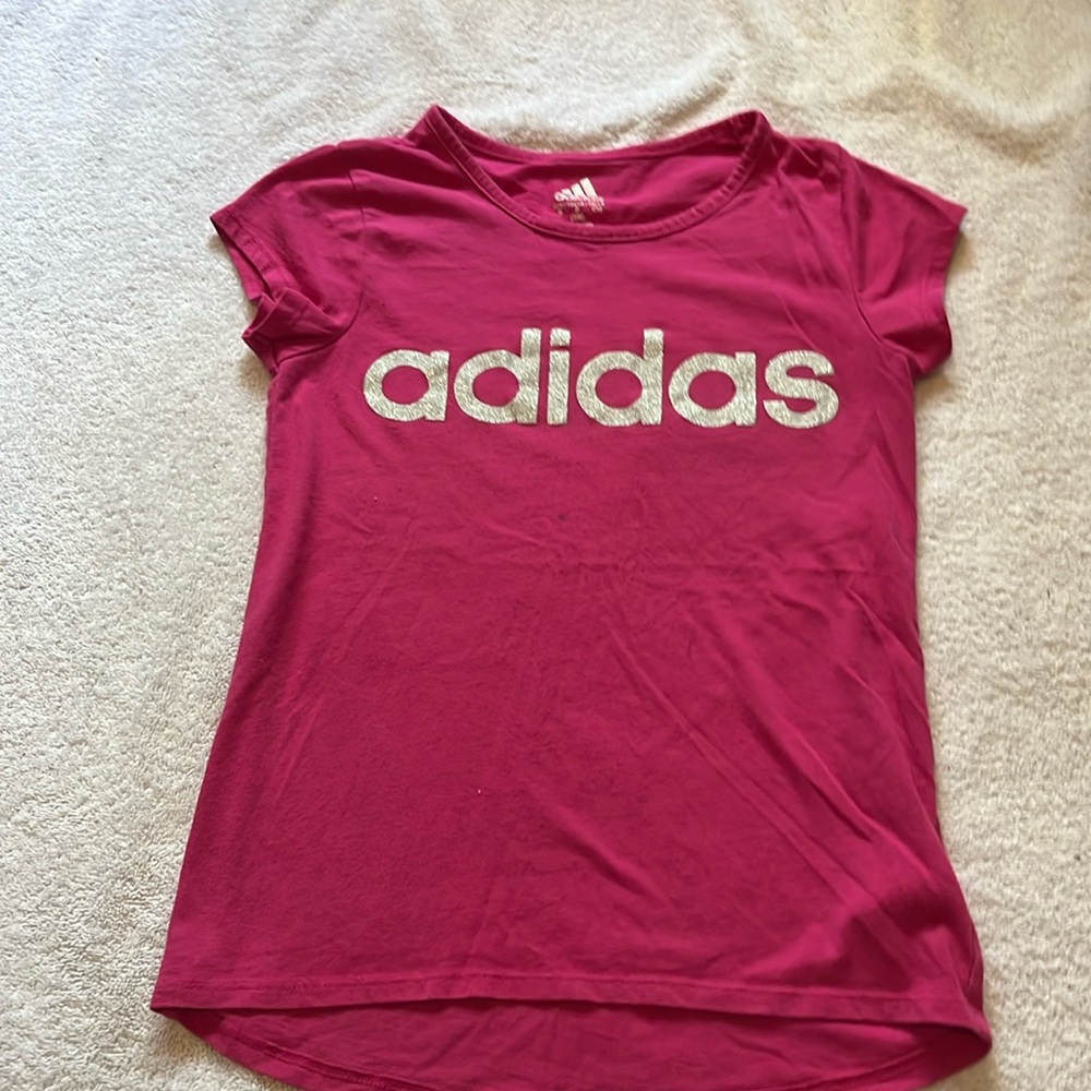 Adidas brand pink shirt